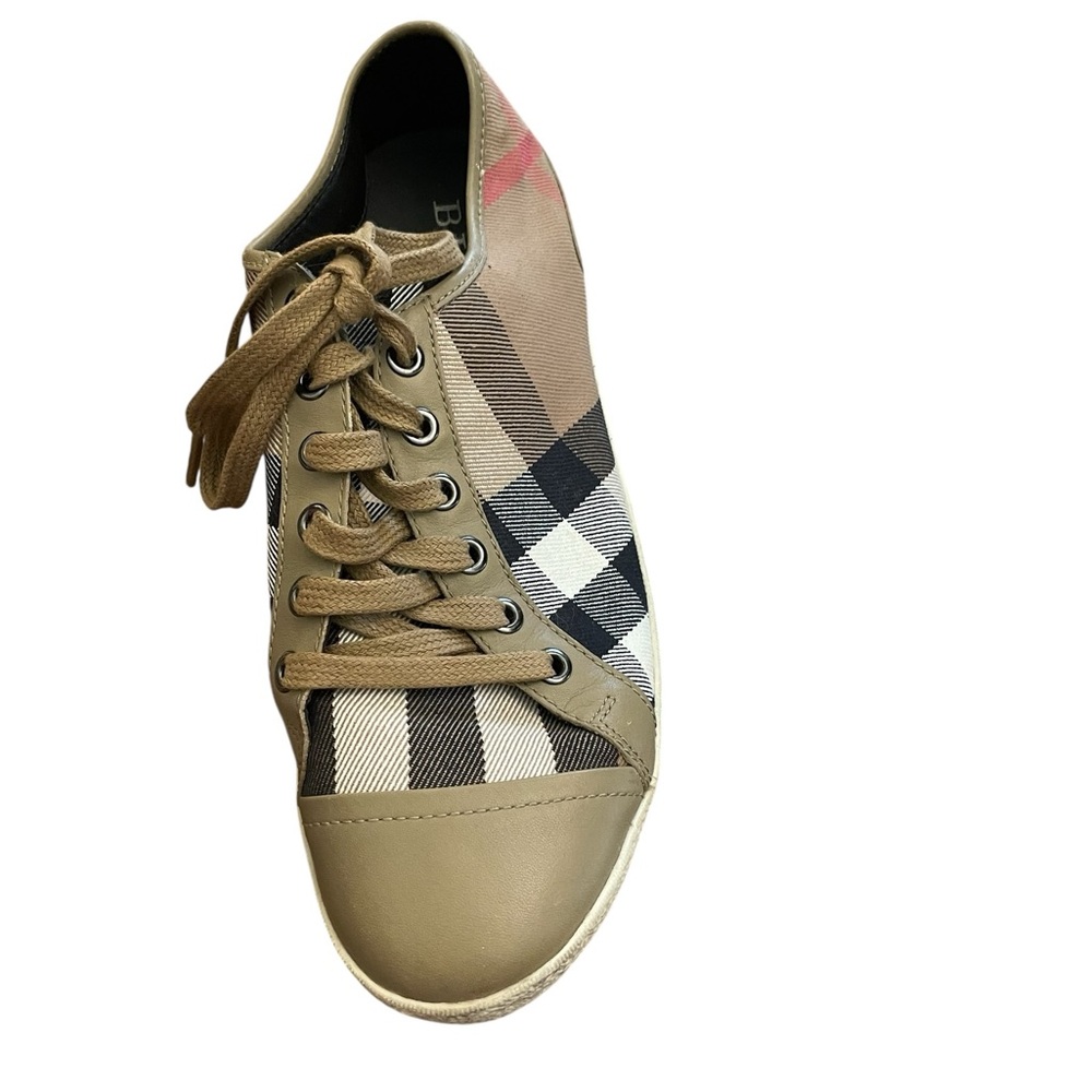 Burberry Nova Check Pattern Canvas Sneakers - Picture 8 of 15